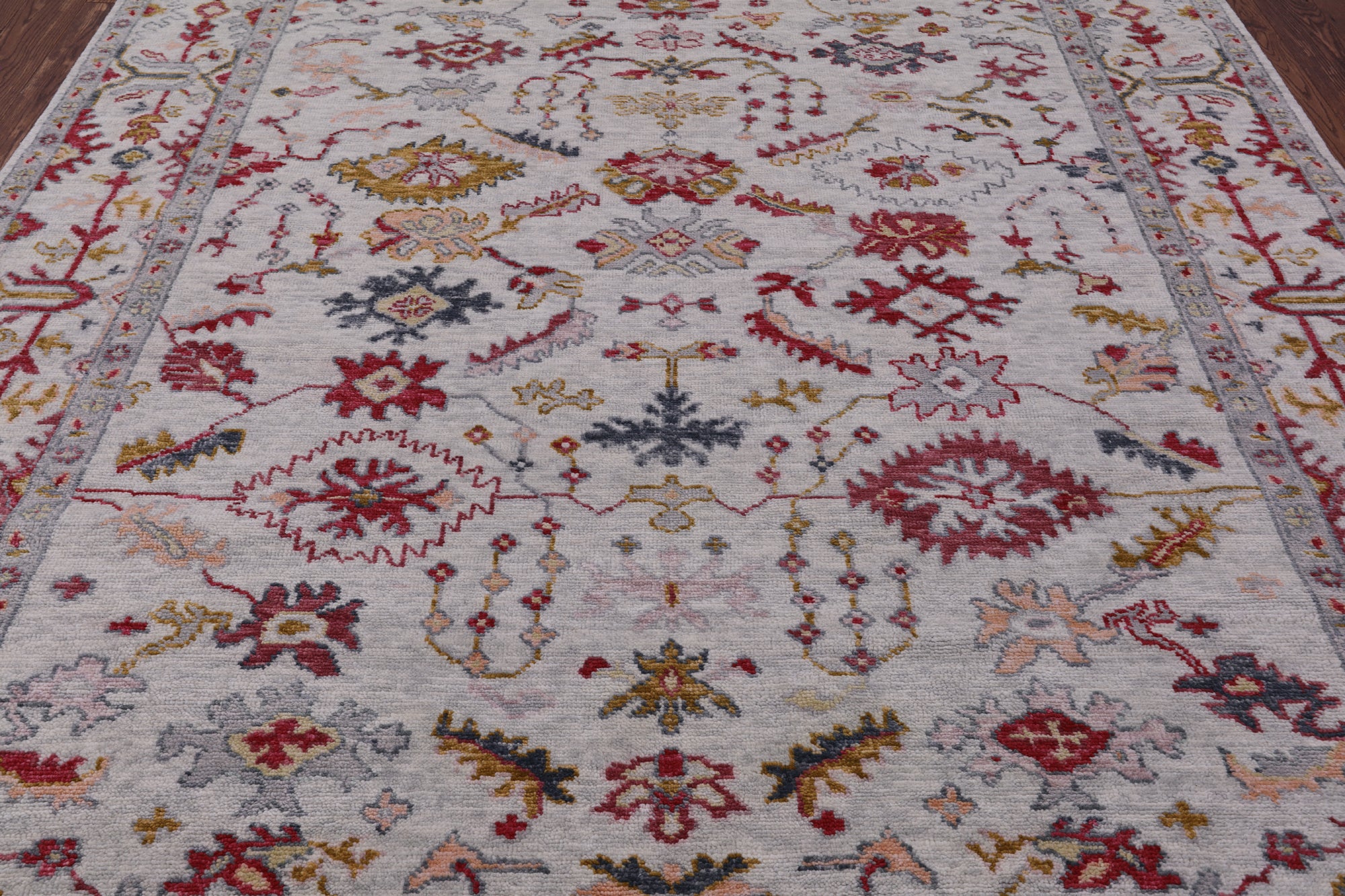 Turkish Oushak Handmade Wool Rug - 8' 4" X 10' 1" - Golden Nile