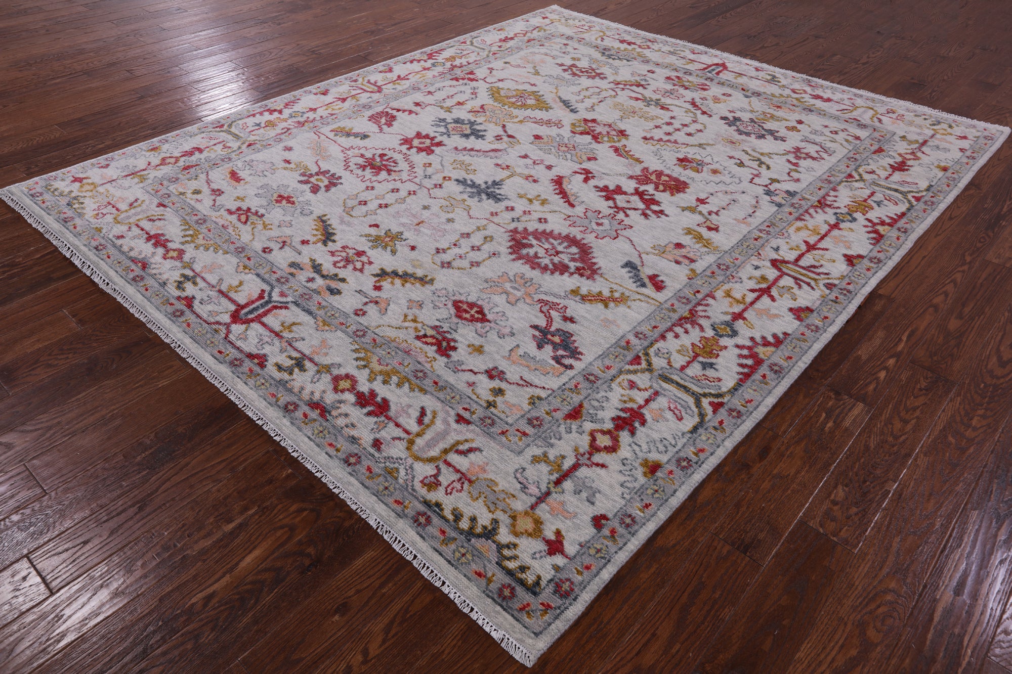 Turkish Oushak Handmade Wool Rug - 8' 4" X 10' 1" - Golden Nile