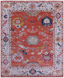 Turkish Oushak Hand Knotted Wool Rug - 8' 1" X 9' 10" - Golden Nile
