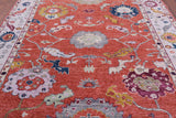 Turkish Oushak Hand Knotted Wool Rug - 8' 1" X 9' 10" - Golden Nile