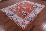 Turkish Oushak Hand Knotted Wool Rug - 8' 1" X 9' 10" - Golden Nile