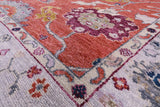Turkish Oushak Hand Knotted Wool Rug - 8' 1" X 9' 10" - Golden Nile