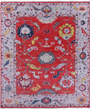 Turkish Oushak Hand Knotted Wool Rug - 8' 6" X 10' 2" - Golden Nile