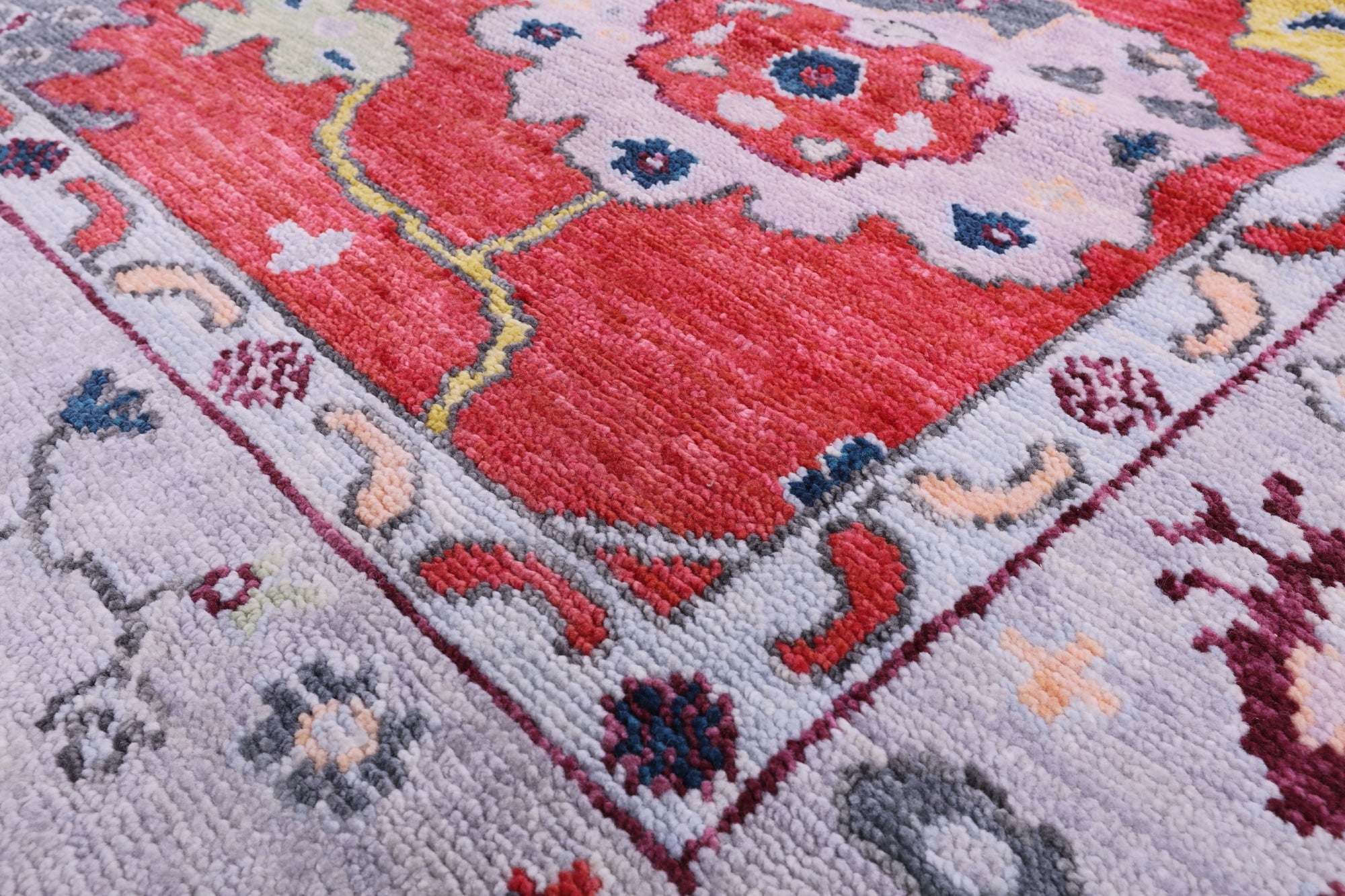 Turkish Oushak Hand Knotted Wool Rug - 8' 6" X 10' 2" - Golden Nile