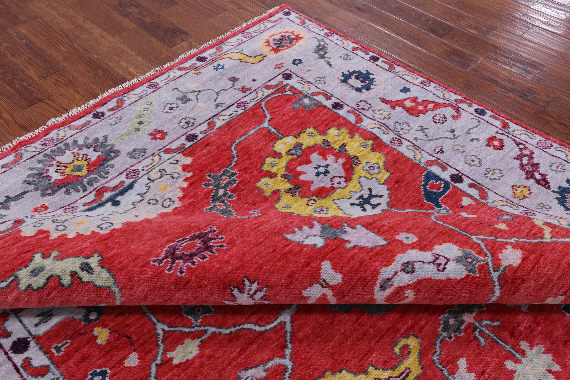 Turkish Oushak Hand Knotted Wool Rug - 8' 6" X 10' 2" - Golden Nile
