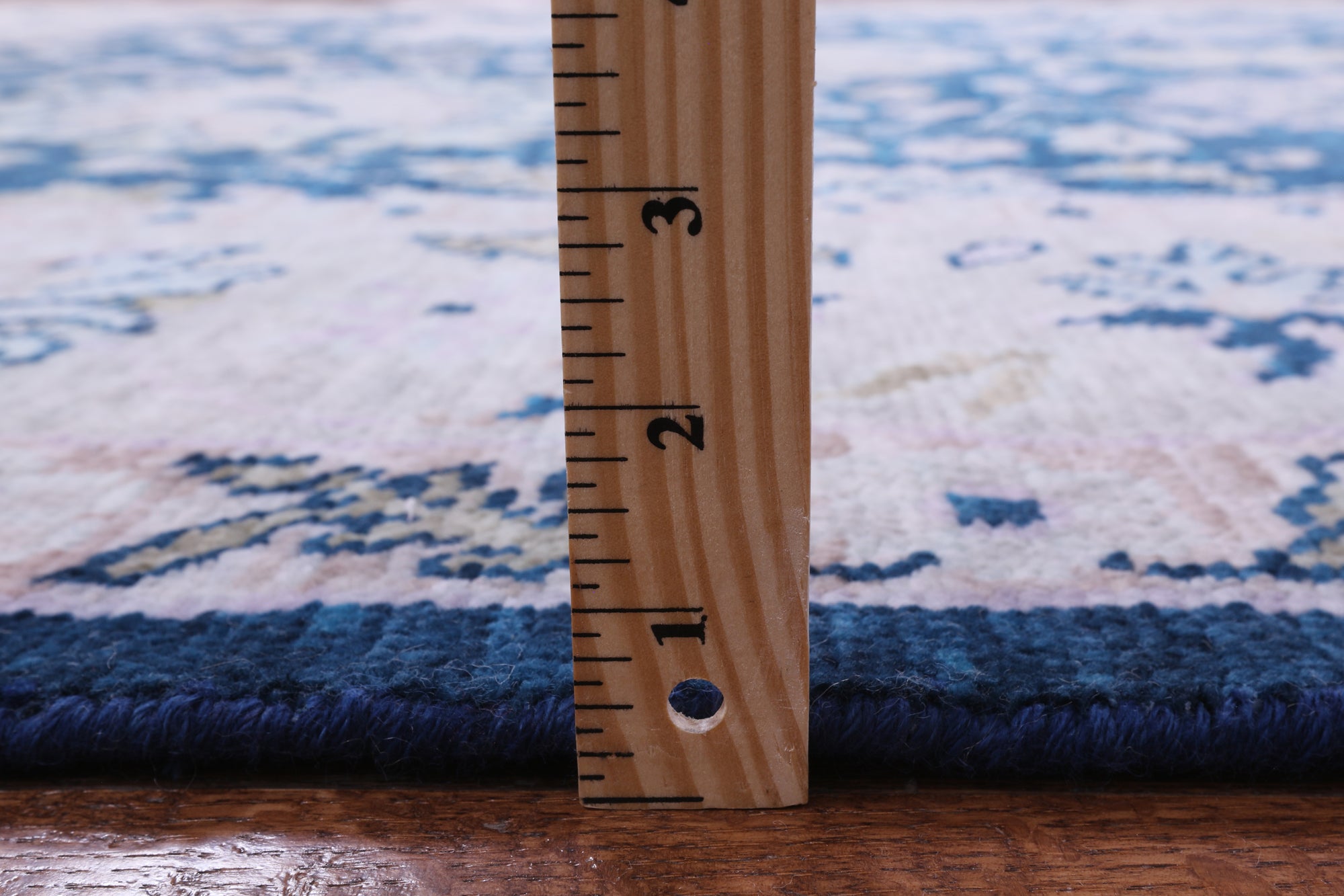 Blue Turkish Oushak Handmade Wool Rug - 8' 2" X 10' 0" - Golden Nile