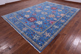 Blue Turkish Oushak Handmade Wool Rug - 9' 1" X 12' 2" - Golden Nile