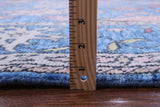 Blue Turkish Oushak Handmade Wool Rug - 9' 1" X 12' 2" - Golden Nile