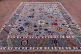 Grey Turkish Oushak Handmade Wool Rug - 9' 2" X 12' 0" - Golden Nile