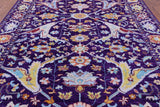 Purple Turkish Oushak Handmade Wool Rug - 9' 2" X 12' 0" - Golden Nile