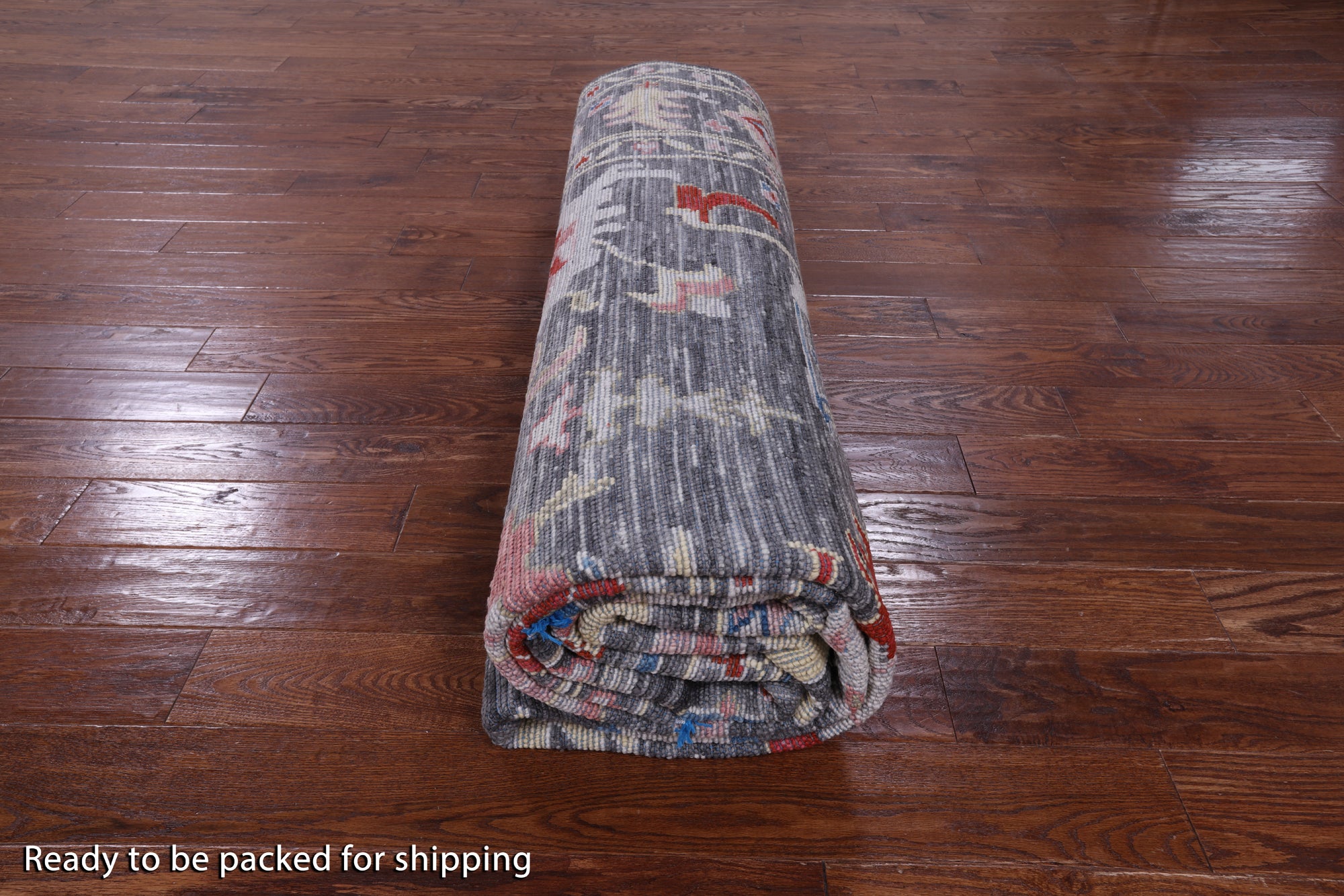 Grey Turkish Oushak Hand Knotted Wool Rug - 9' 1" X 12' 5" - Golden Nile