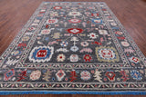 Grey Turkish Oushak Hand Knotted Wool Rug - 9' 1" X 12' 5" - Golden Nile