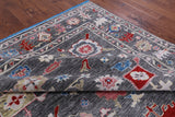 Grey Turkish Oushak Hand Knotted Wool Rug - 9' 1" X 12' 5" - Golden Nile
