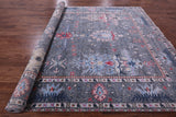 Grey Turkish Oushak Hand Knotted Wool Rug - 9' 0" X 12' 2" - Golden Nile