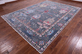 Grey Turkish Oushak Hand Knotted Wool Rug - 9' 0" X 12' 2" - Golden Nile