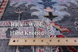 Grey Turkish Oushak Hand Knotted Wool Rug - 9' 0" X 12' 2" - Golden Nile