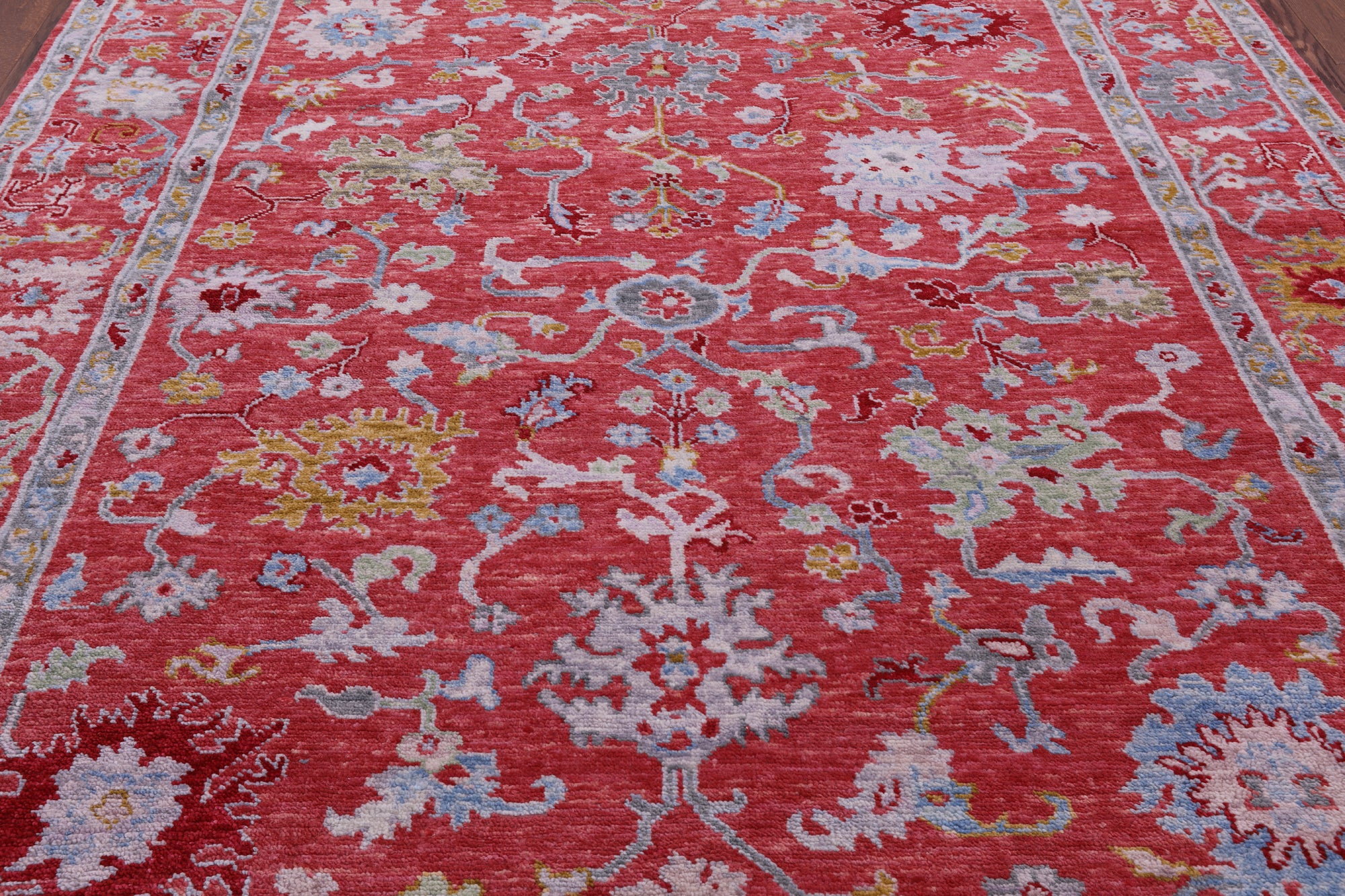 Turkish Oushak Handmade Wool Rug - 8' 1" X 9' 8" - Golden Nile