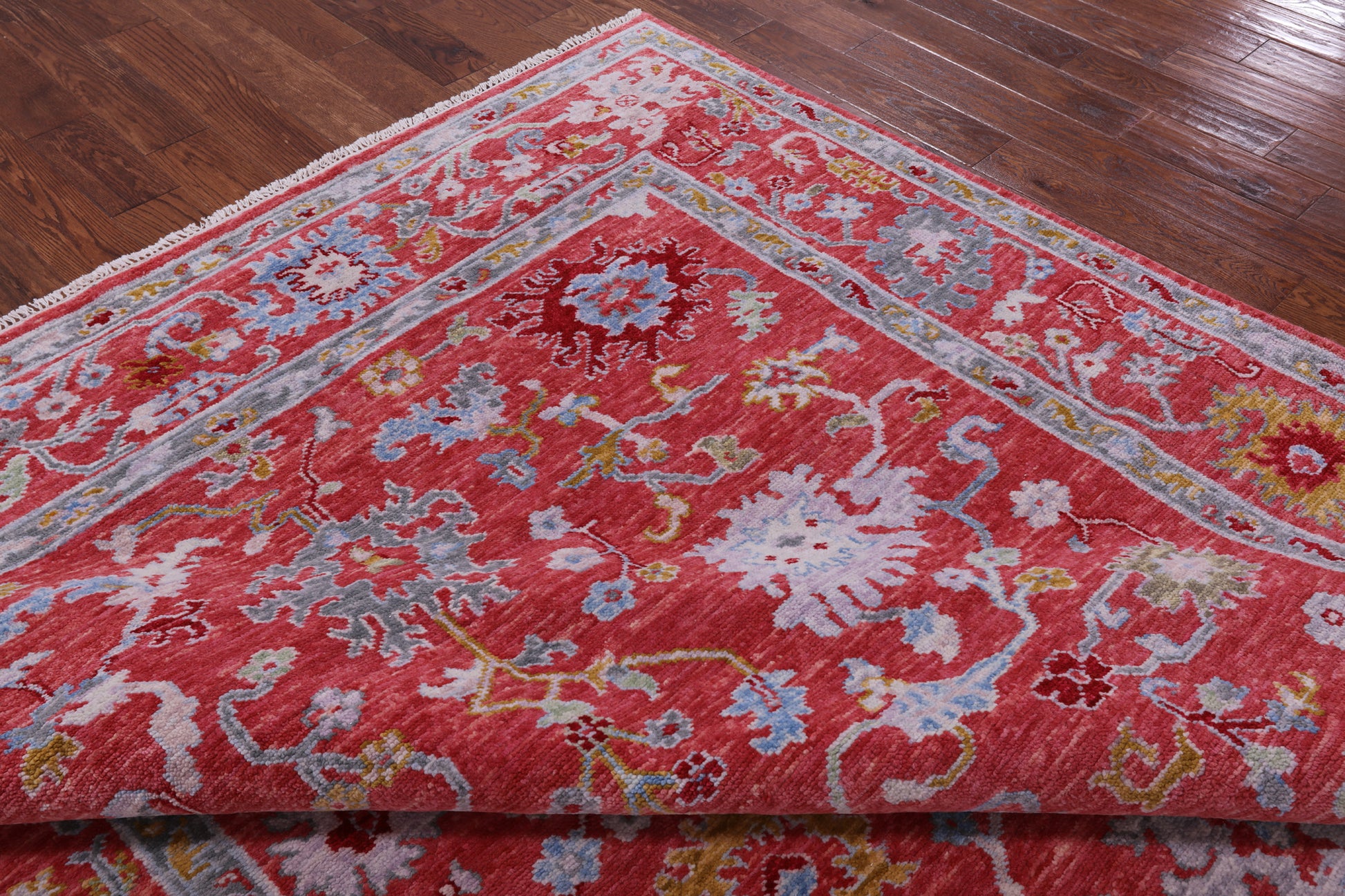 Turkish Oushak Handmade Wool Rug - 8' 1" X 9' 8" - Golden Nile