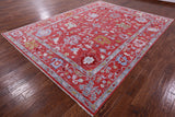Turkish Oushak Handmade Wool Rug - 9' 1" X 12' 0" - Golden Nile