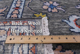 Grey Turkish Oushak Hand Knotted Wool Rug - 9' 0" X 11' 10" - Golden Nile