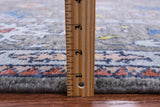 Grey Turkish Oushak Hand Knotted Wool Rug - 9' 0" X 11' 10" - Golden Nile