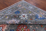 Grey Turkish Oushak Hand Knotted Wool Rug - 9' 0" X 11' 10" - Golden Nile
