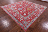 Square Turkish Oushak Hand Knotted Wool Rug - 11' 0" X 11' 0" - Golden Nile