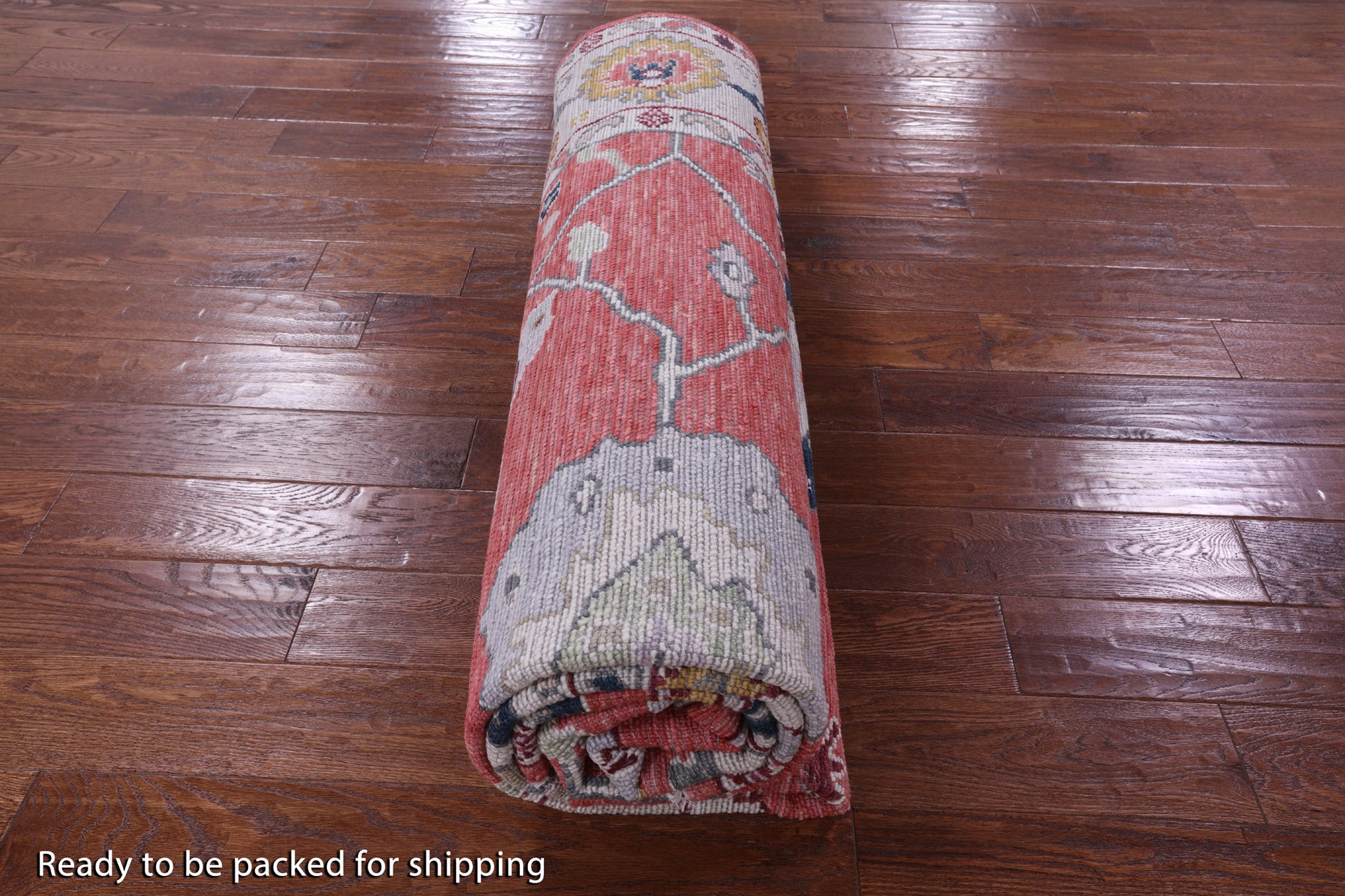 Turkish Oushak Hand Knotted Wool Rug - 8' 5" X 9' 11" - Golden Nile
