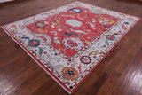Turkish Oushak Hand Knotted Wool Rug - 8' 5" X 9' 11" - Golden Nile