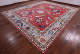 Turkish Oushak Hand Knotted Wool Rug - 12' 3" X 15' 3" - Golden Nile