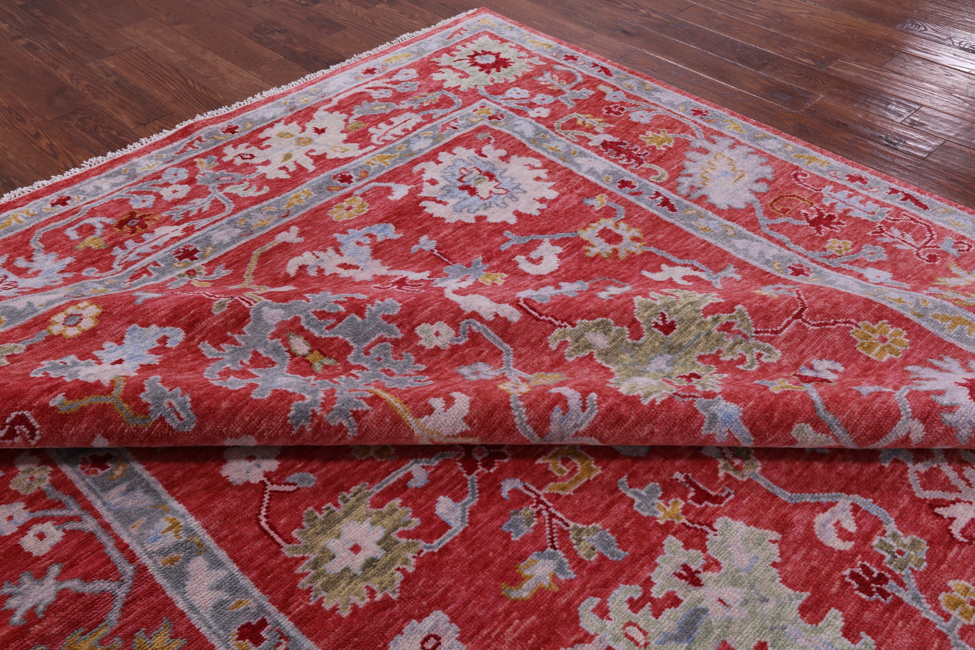 Turkish Oushak Hand Knotted Wool Rug - 9' 1" X 12' 0" - Golden Nile