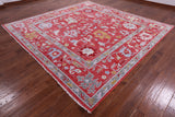 Square Turkish Oushak Hand Knotted Wool Rug - 10' 2" X 10' 4" - Golden Nile