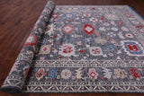Grey Turkish Oushak Hand Knotted Wool Rug - 10' 4" X 20' 1" - Golden Nile