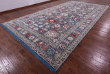 Grey Turkish Oushak Hand Knotted Wool Rug - 10' 4" X 20' 1" - Golden Nile