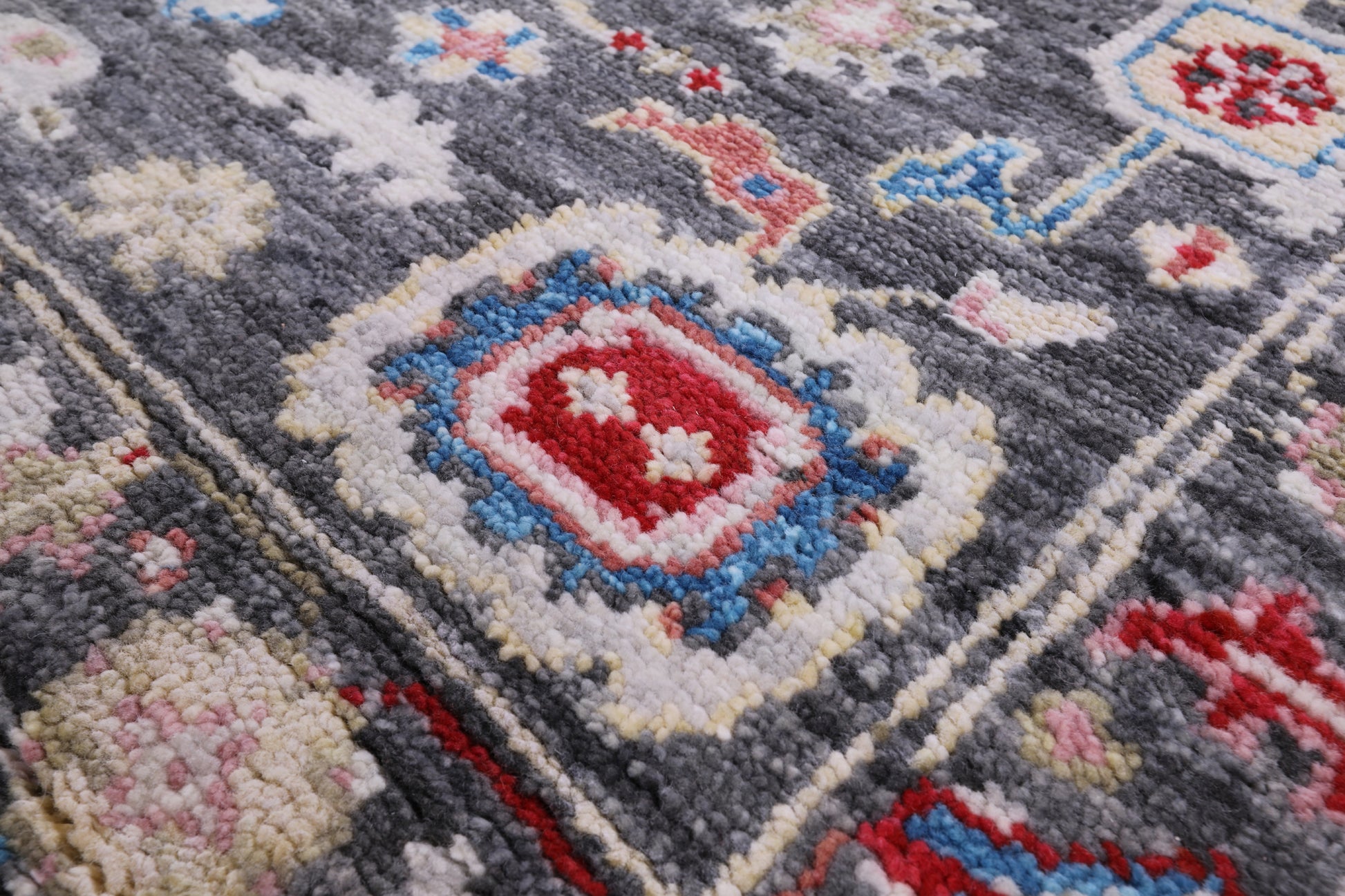 Grey Turkish Oushak Handmade Wool Runner Rug - 3' 11" X 9' 11" - Golden Nile