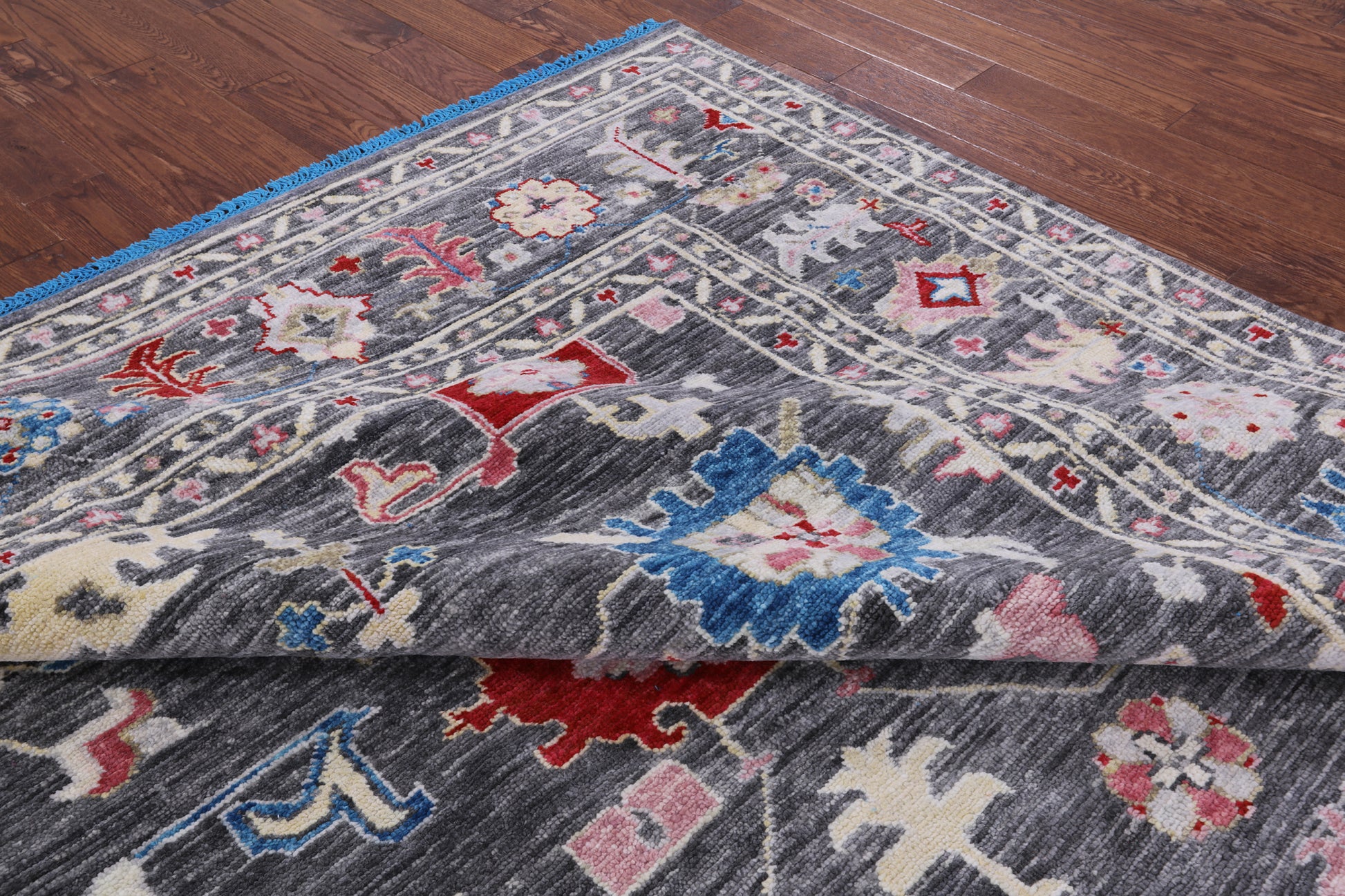 Grey Square Turkish Oushak Hand Knotted Wool Rug - 10' 2" X 10' 2" - Golden Nile