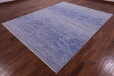 Savannah Grass Hand Knotted Wool Rug - 8' 0" X 10' 3" - Golden Nile