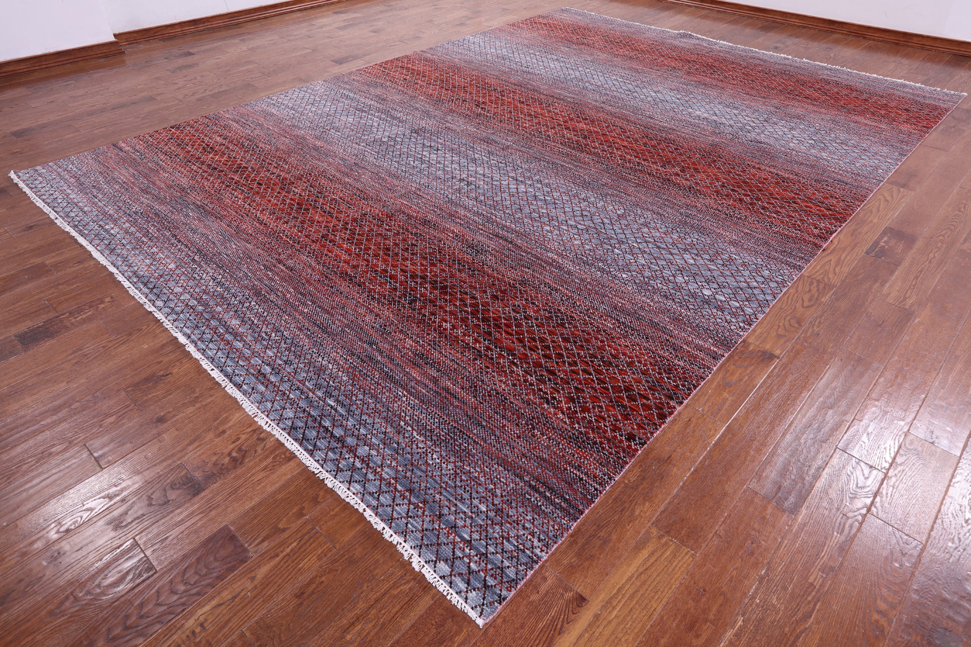 Savannah Grass Hand Knotted Wool Rug - 9' 10" X 13' 10" - Golden Nile