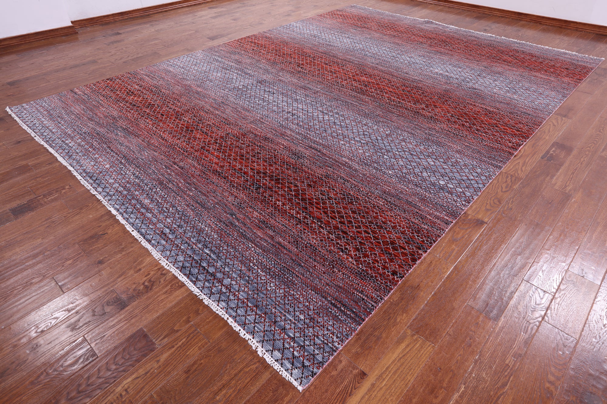 Savannah Grass Hand Knotted Wool Rug - 9' 10" X 13' 10" - Golden Nile