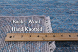 Savannah Grass Hand Knotted Wool Rug - 8' 3" X 10' 1" - Golden Nile