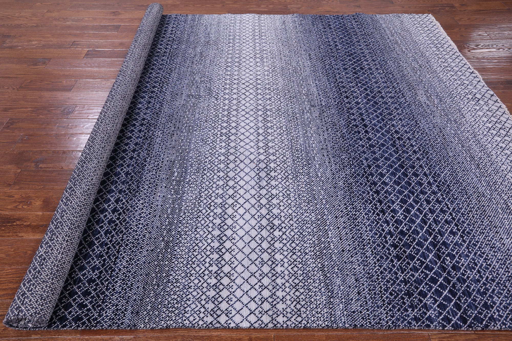 Savannah Grass Hand Knotted Wool Rug - 8' 0" X 9' 11" - Golden Nile