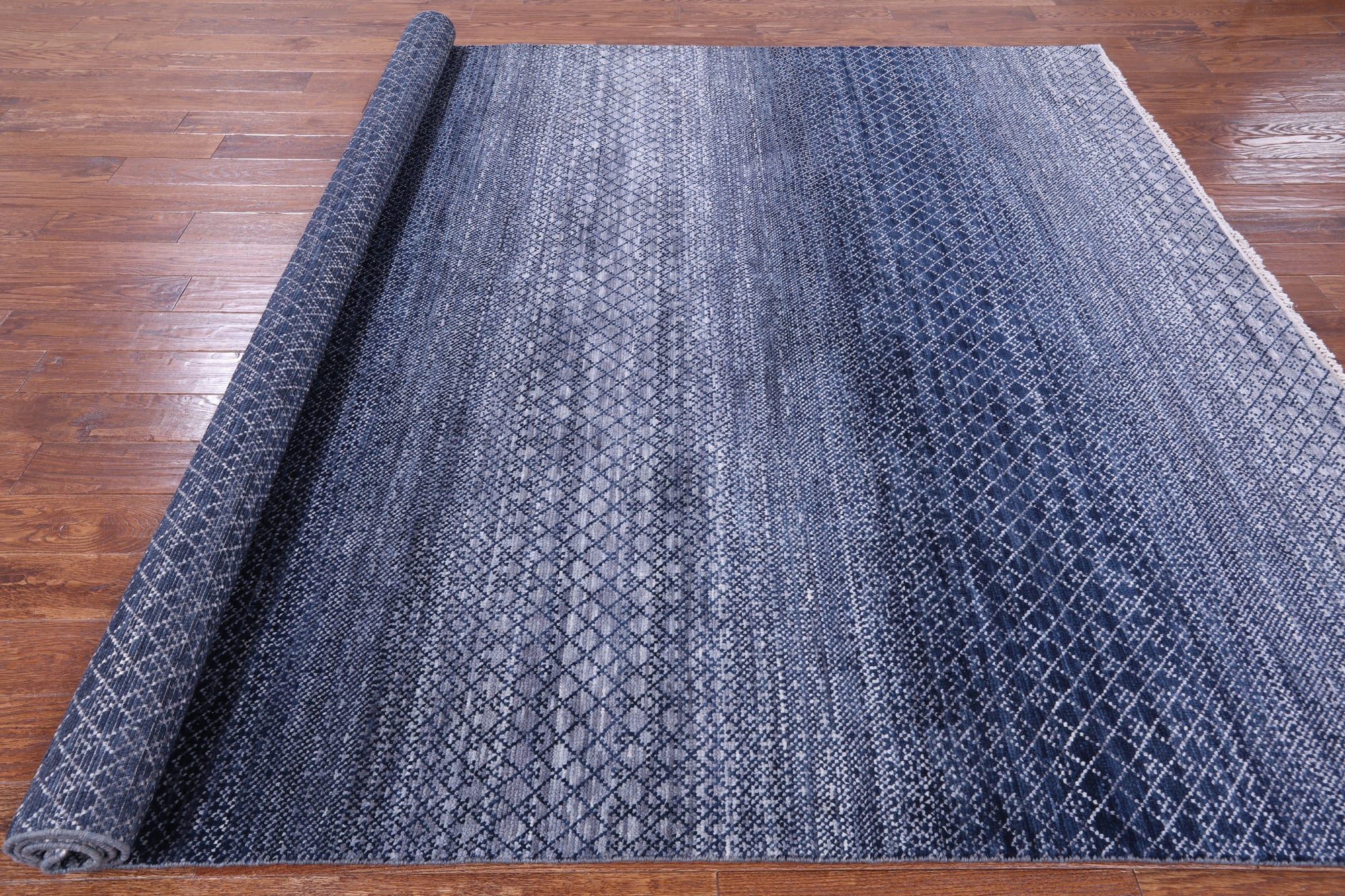Savannah Grass Hand Knotted Wool Rug - 8' 1" X 9' 10" - Golden Nile