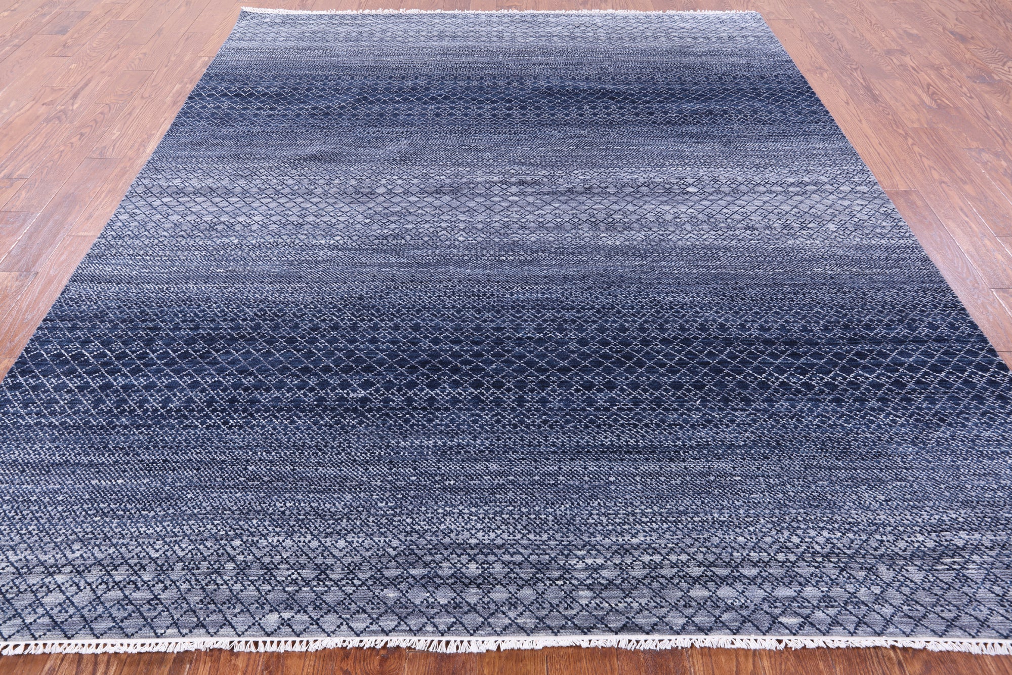 Savannah Grass Hand Knotted Wool Rug - 8' 1" X 9' 10" - Golden Nile