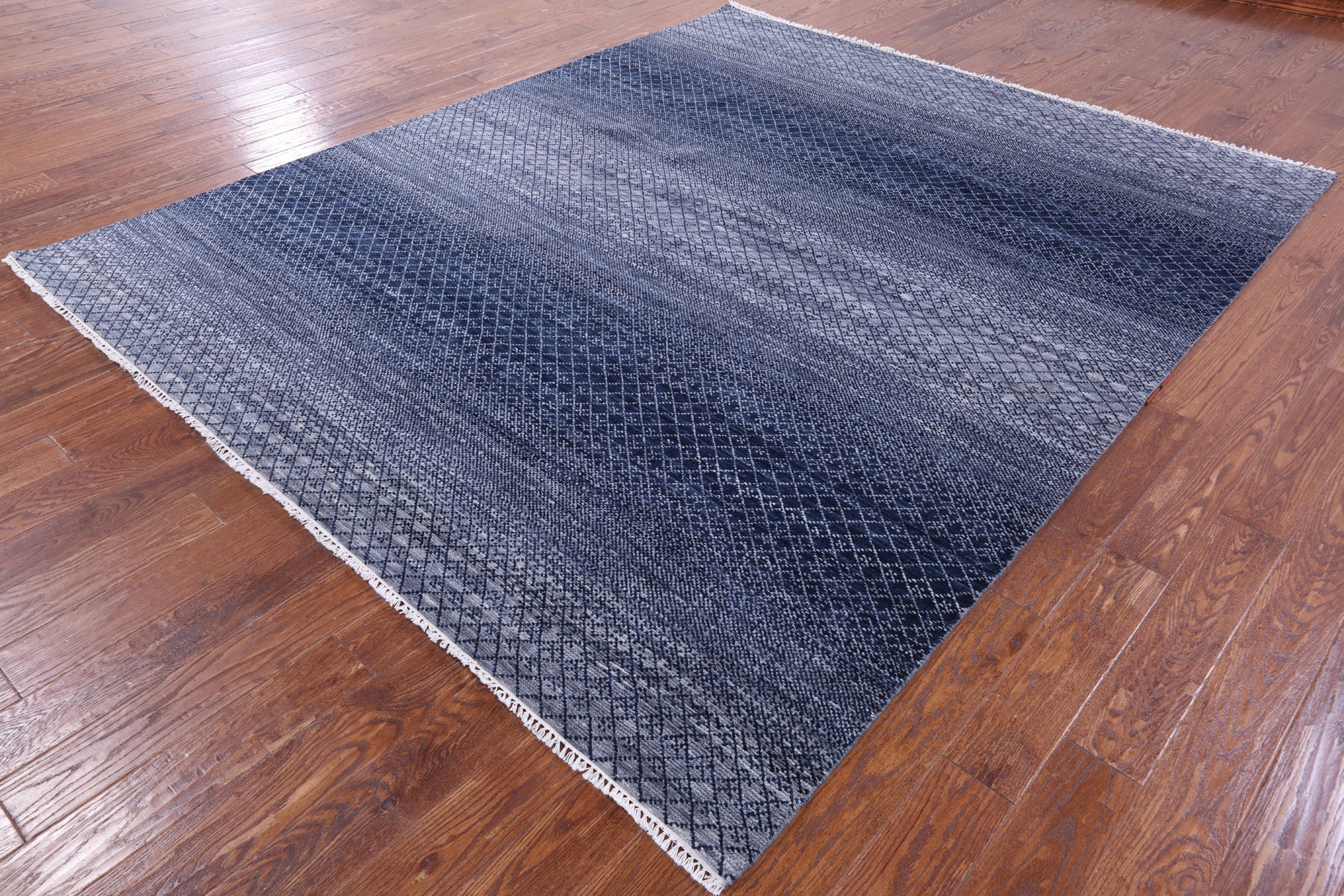 Savannah Grass Hand Knotted Wool Rug - 8' 1" X 9' 10" - Golden Nile