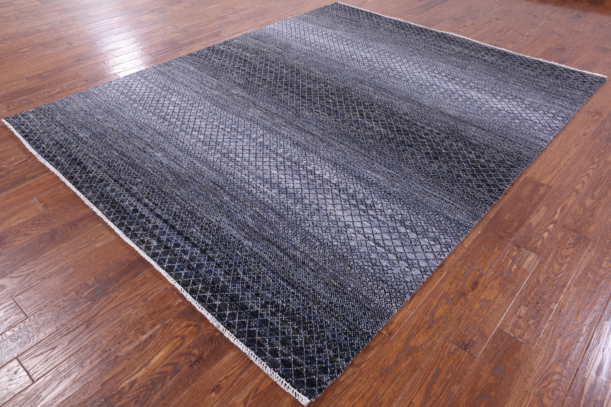 Savannah Grass Hand Knotted Wool Rug - 7' 11" X 10' 1" - Golden Nile