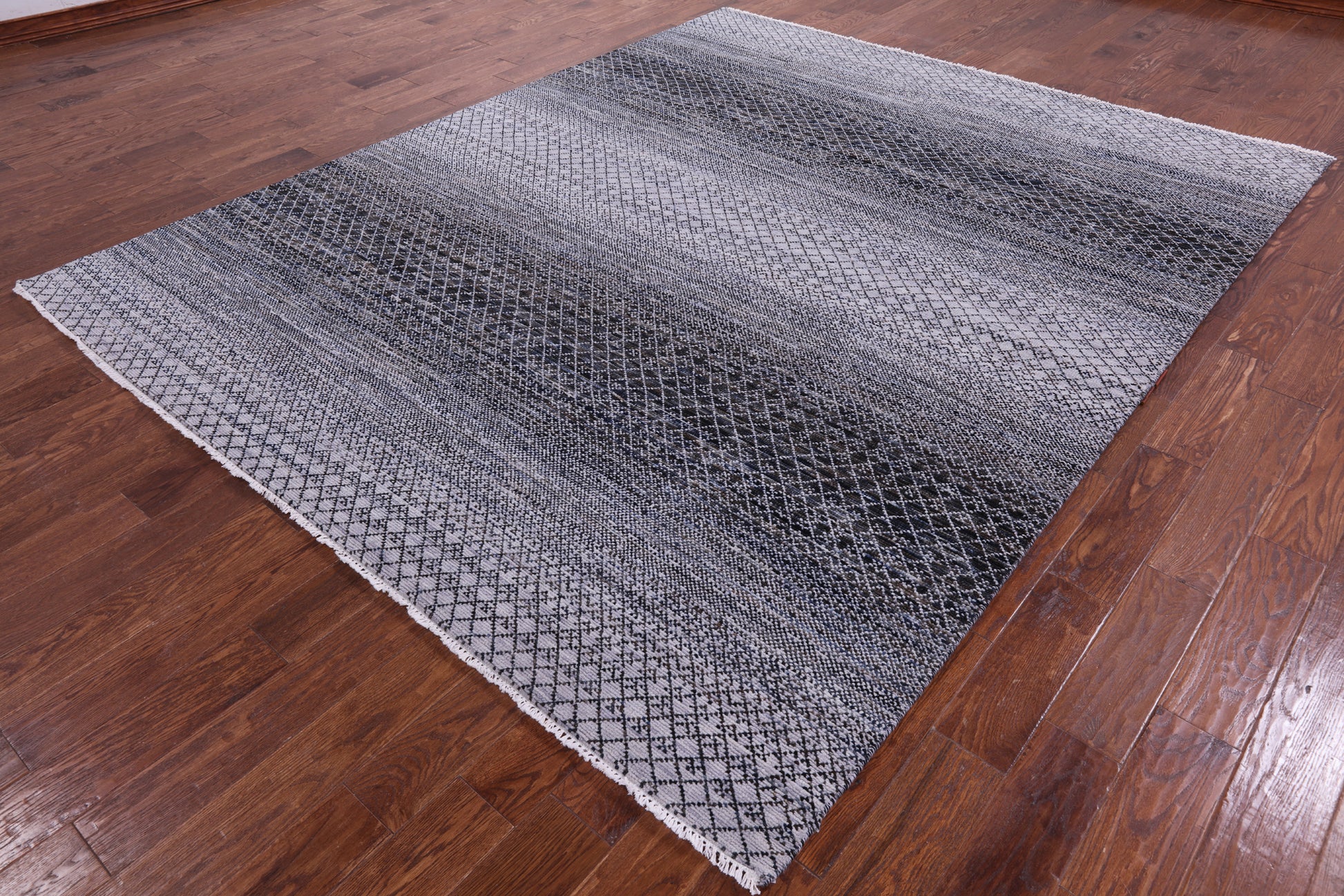 Savannah Grass Handmade Wool Rug - 8' 0" X 9' 11" - Golden Nile