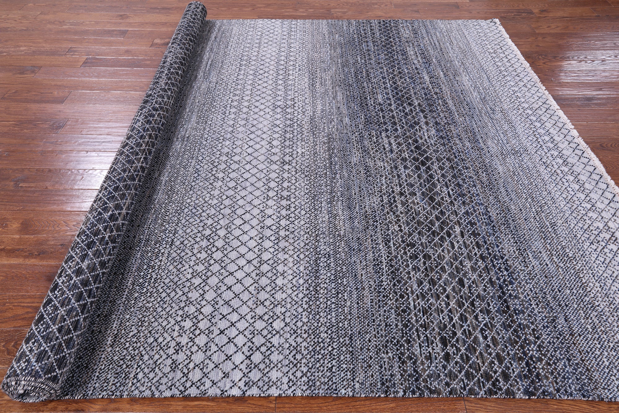 Savannah Grass Handmade Wool Rug - 8' 4" X 10' 4" - Golden Nile