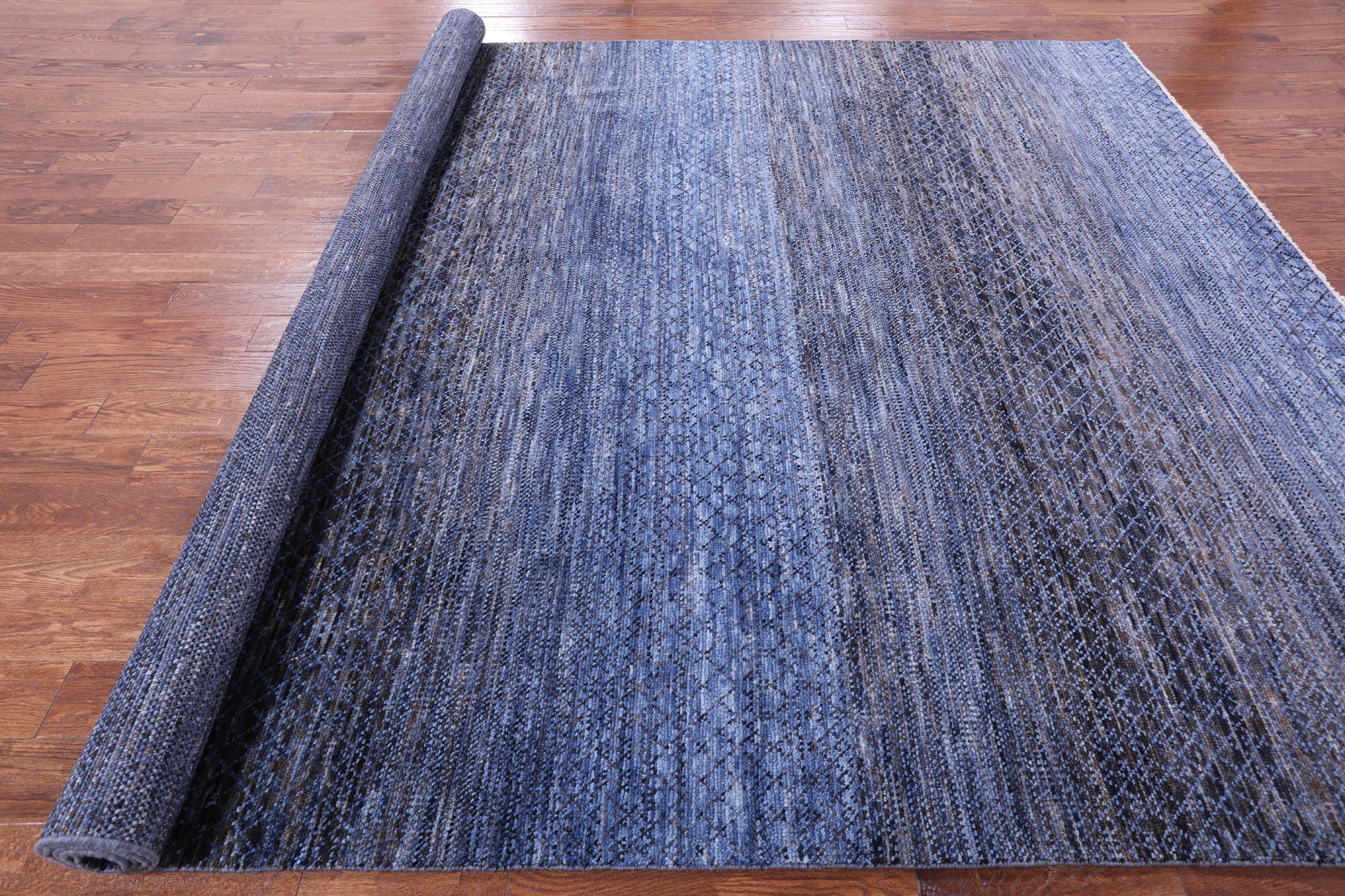 Savannah Grass Hand Knotted Wool Rug - 9' 0" X 12' 1" - Golden Nile
