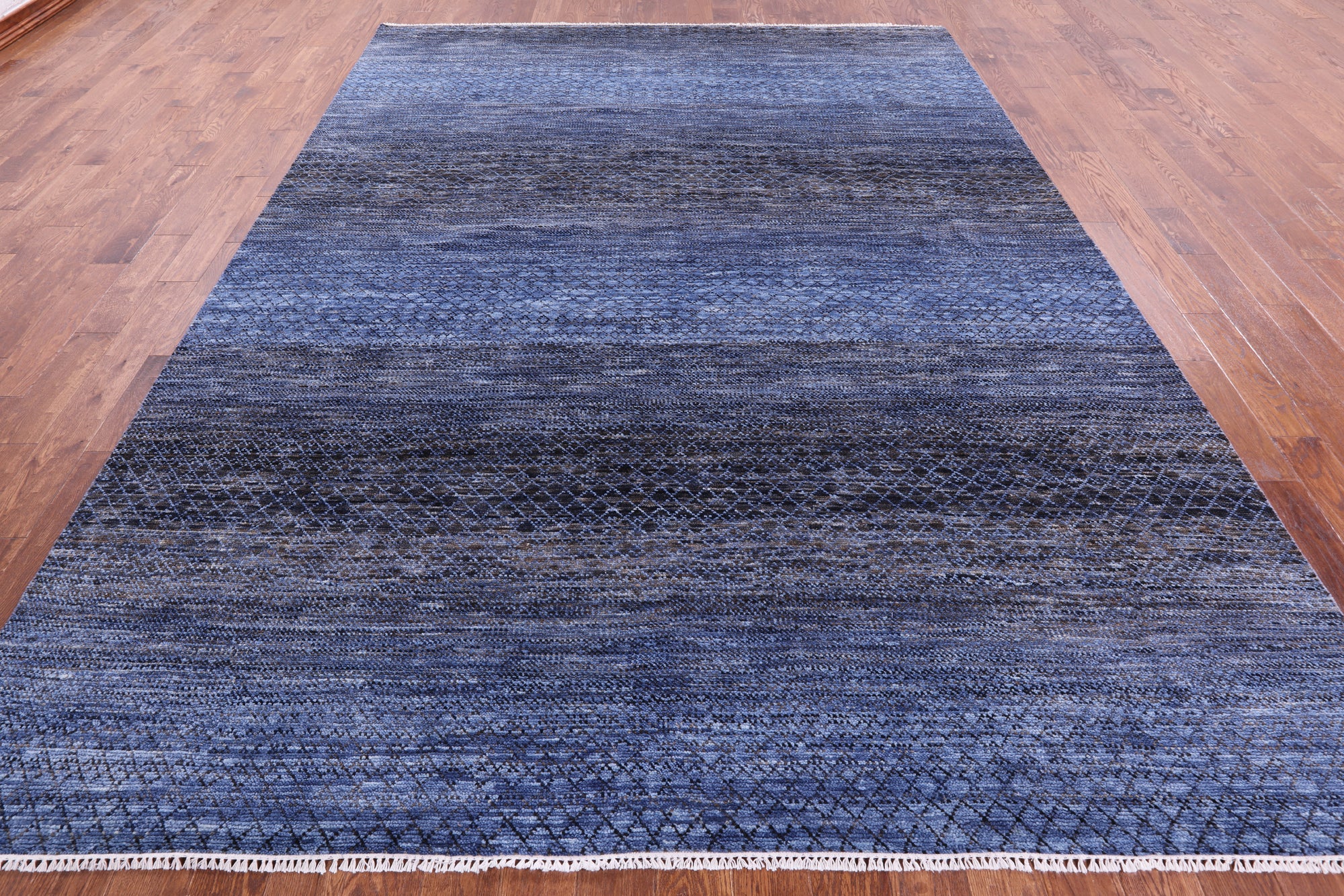 Savannah Grass Hand Knotted Wool Rug - 9' 0" X 12' 1" - Golden Nile