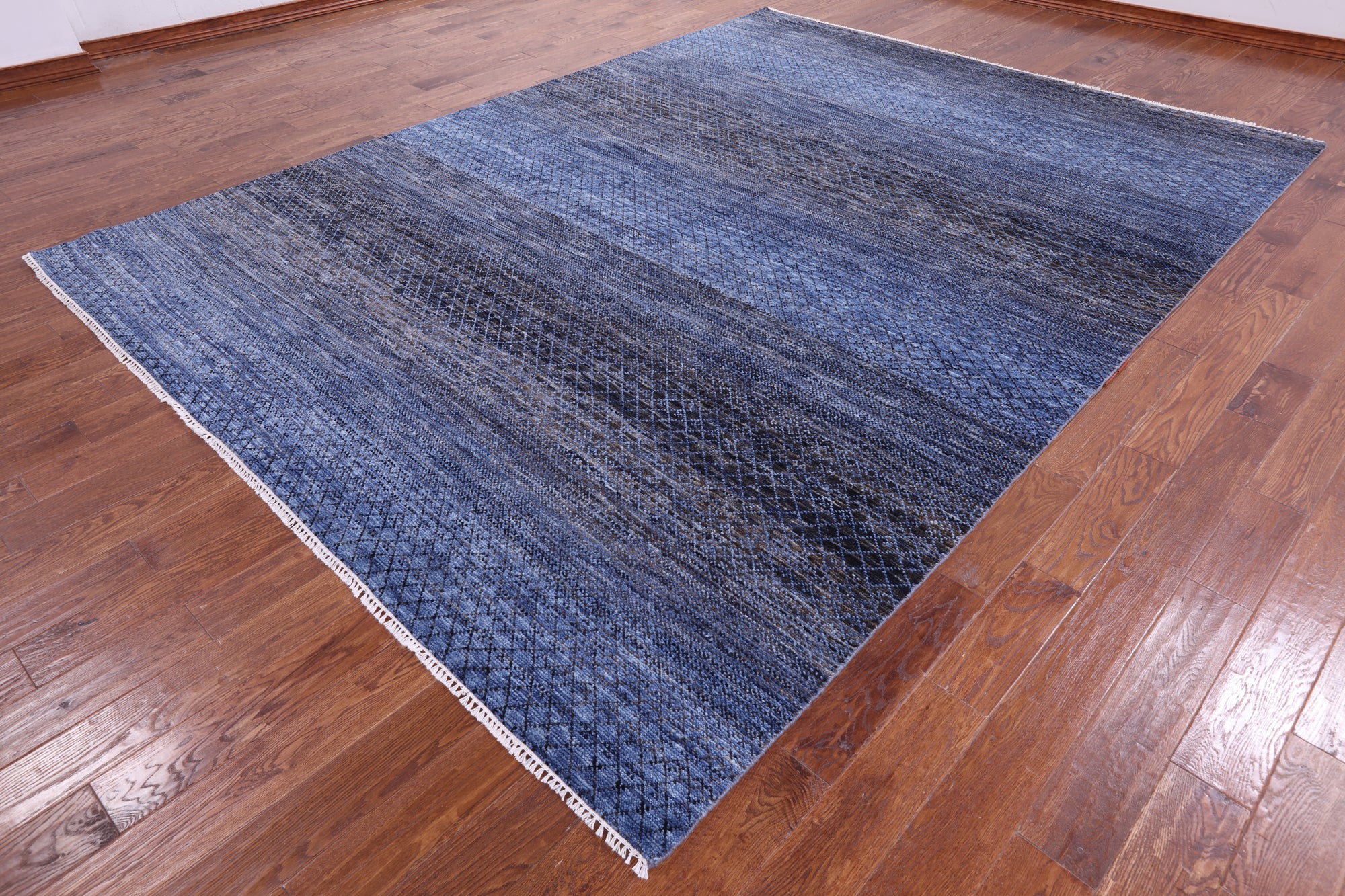 Savannah Grass Hand Knotted Wool Rug - 9' 0" X 12' 1" - Golden Nile
